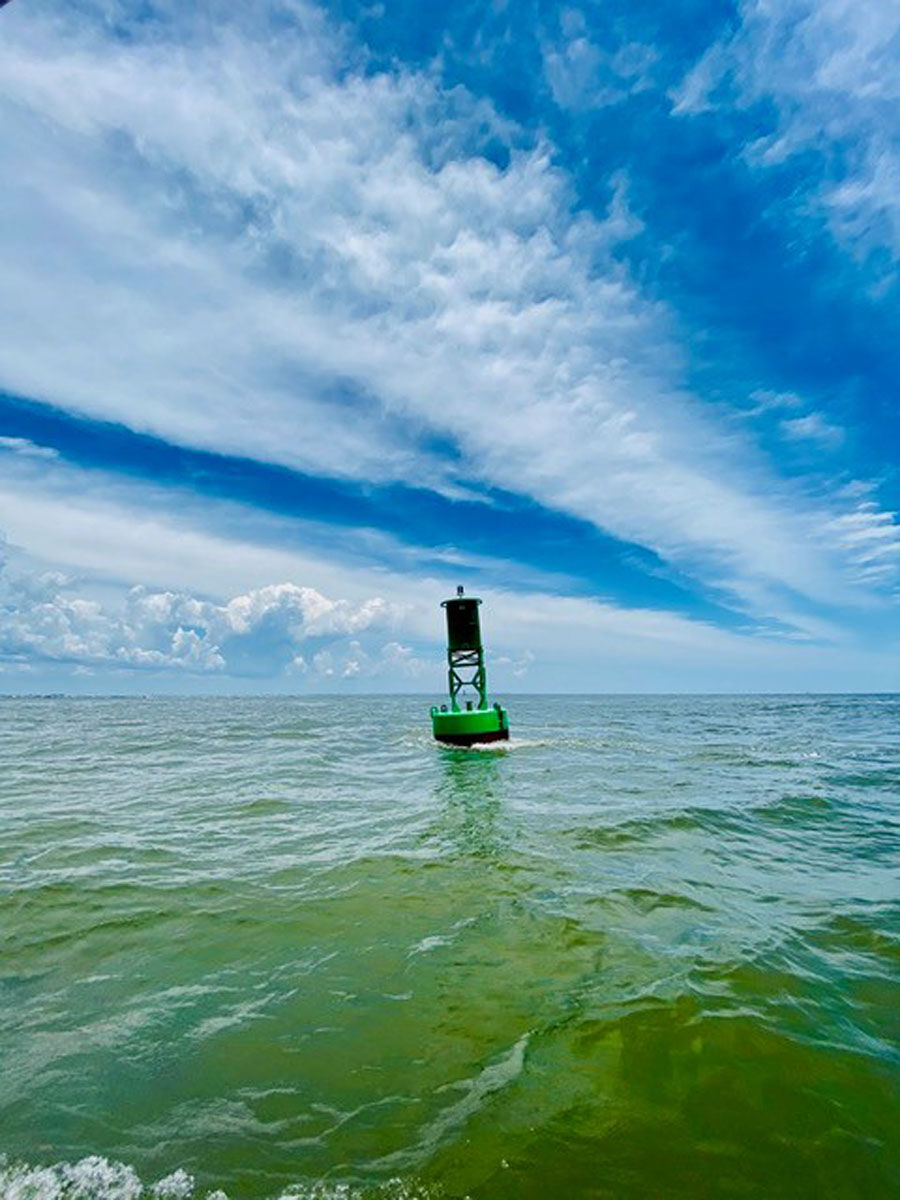 Buoy on the water